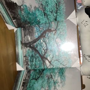 Blue nostalgic tree frame